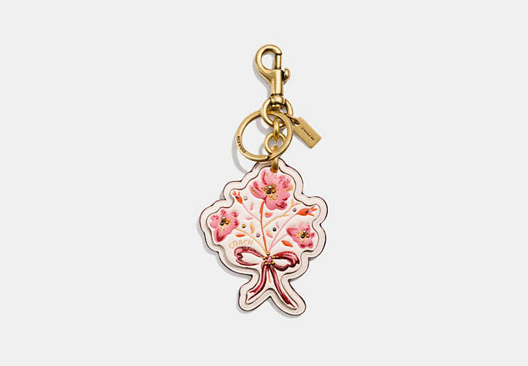 Flower With Bow Bag Charm