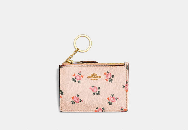Mini Skinny Id Case With Floral Bloom Print