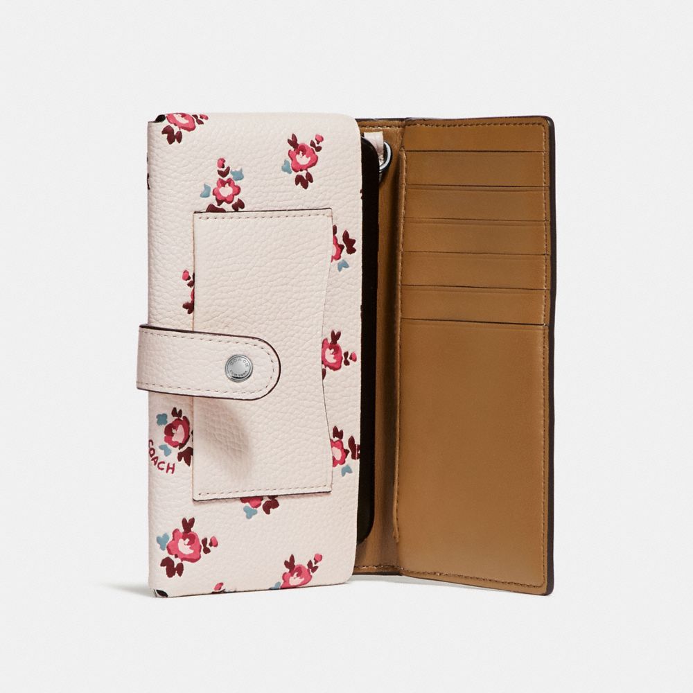 Phone Wristlet With Floral Bloom Print