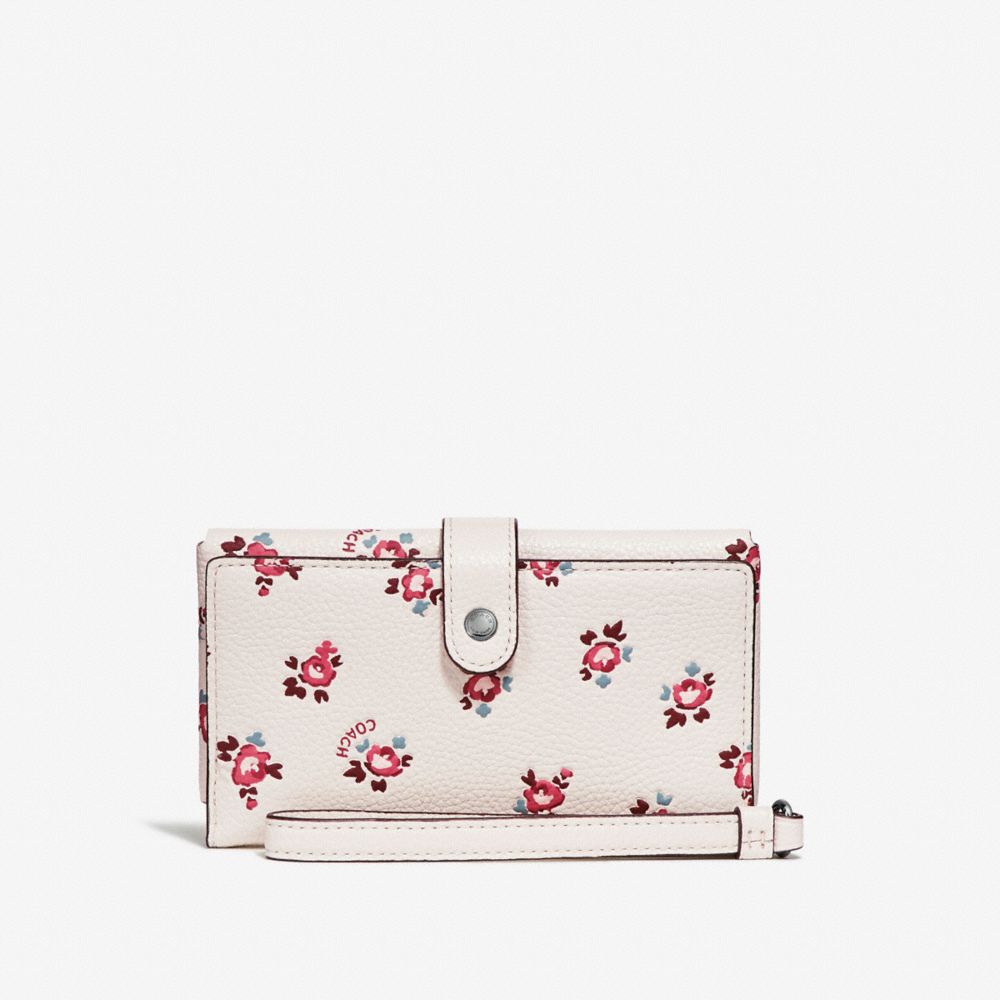 Coach floral 2025 bloom wristlet