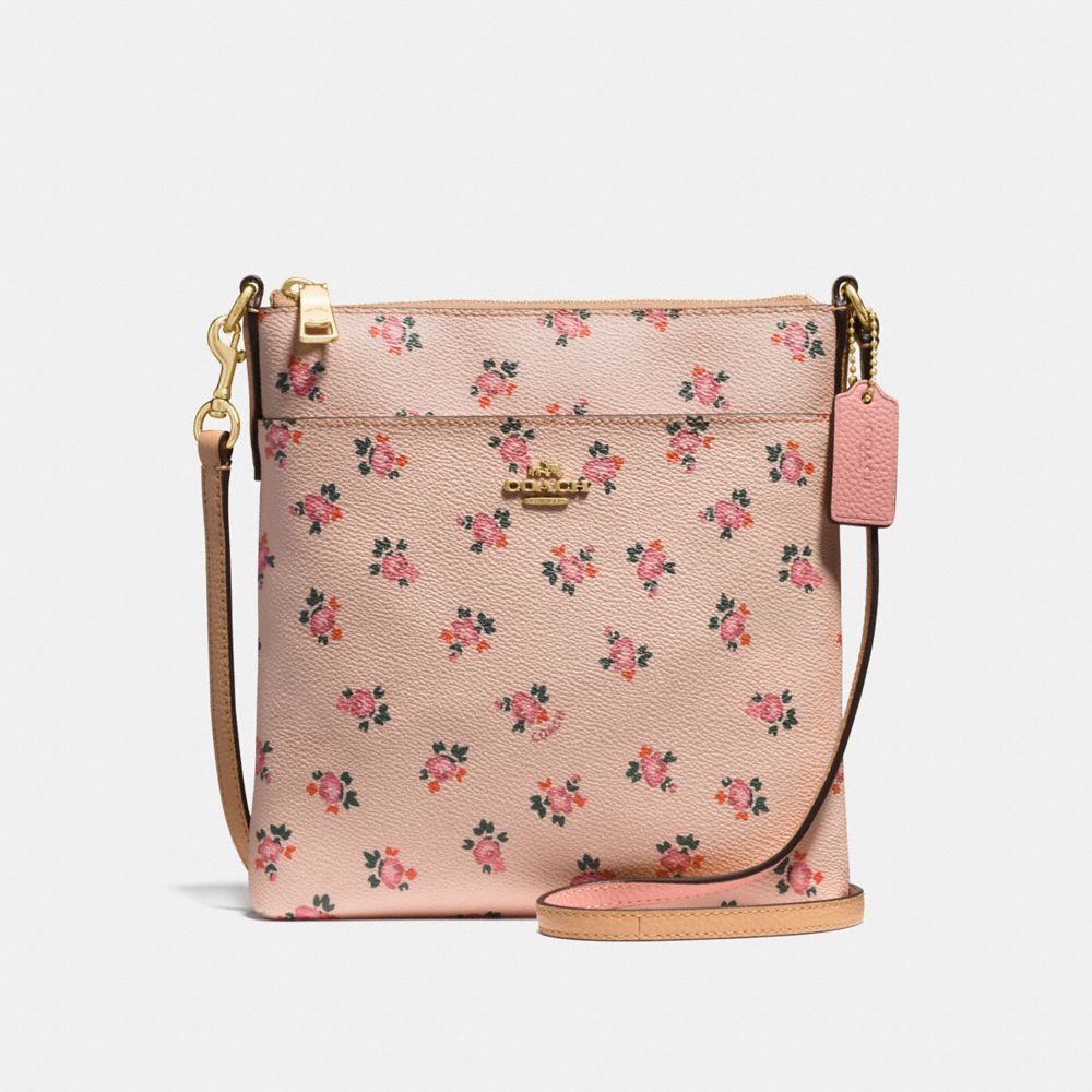 Messenger Crossbody With Floral Bloom Print