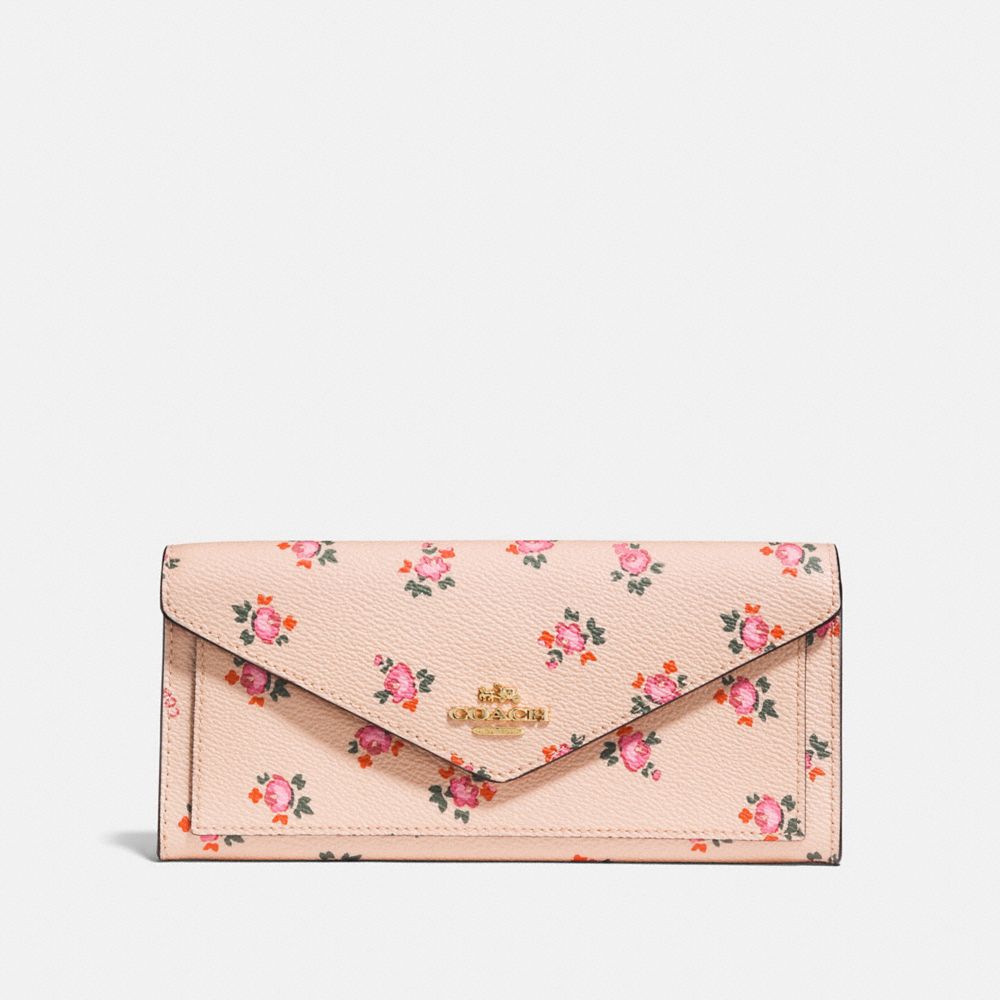 Soft Wallet With Floral Bloom Print