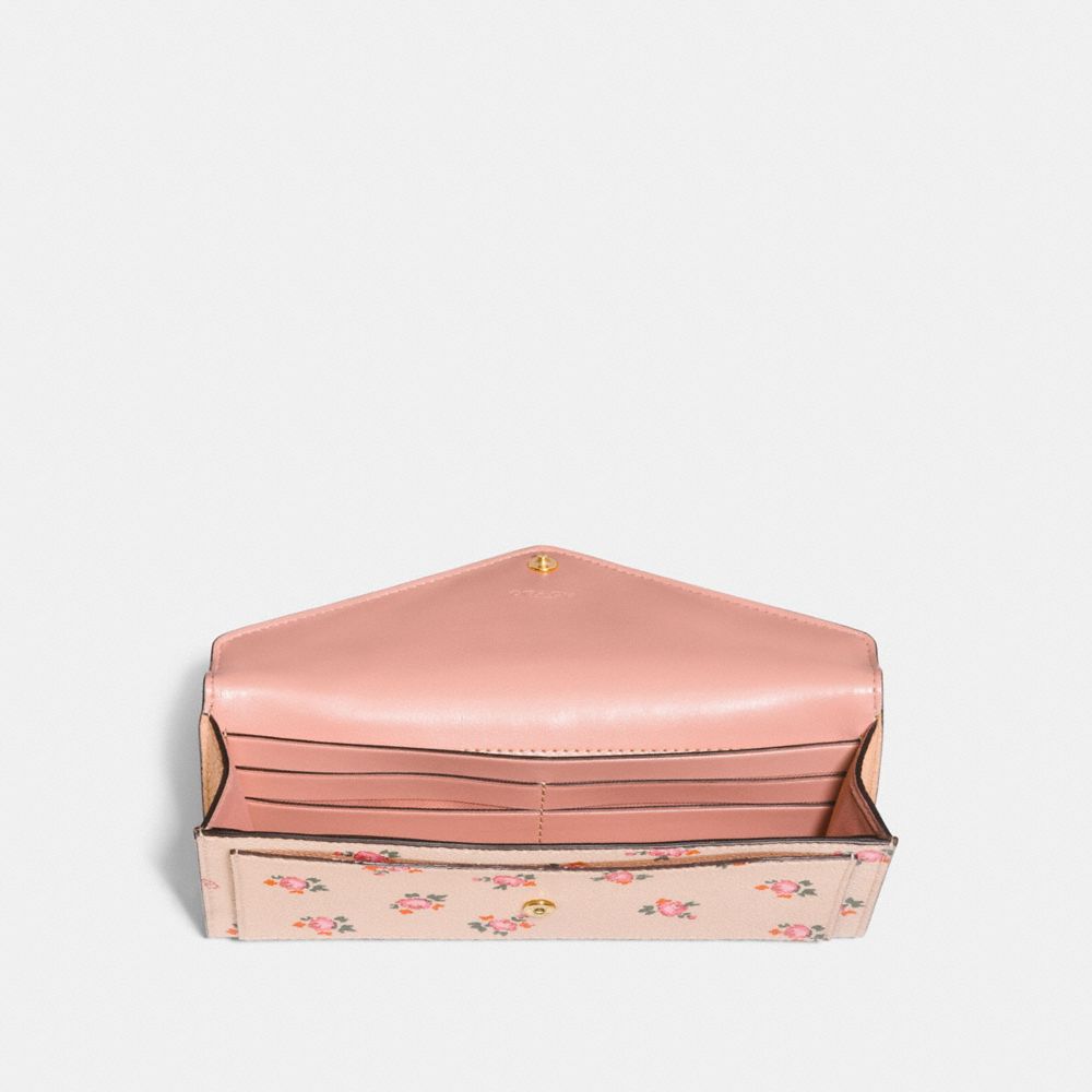 Soft Wallet With Floral Bloom Print