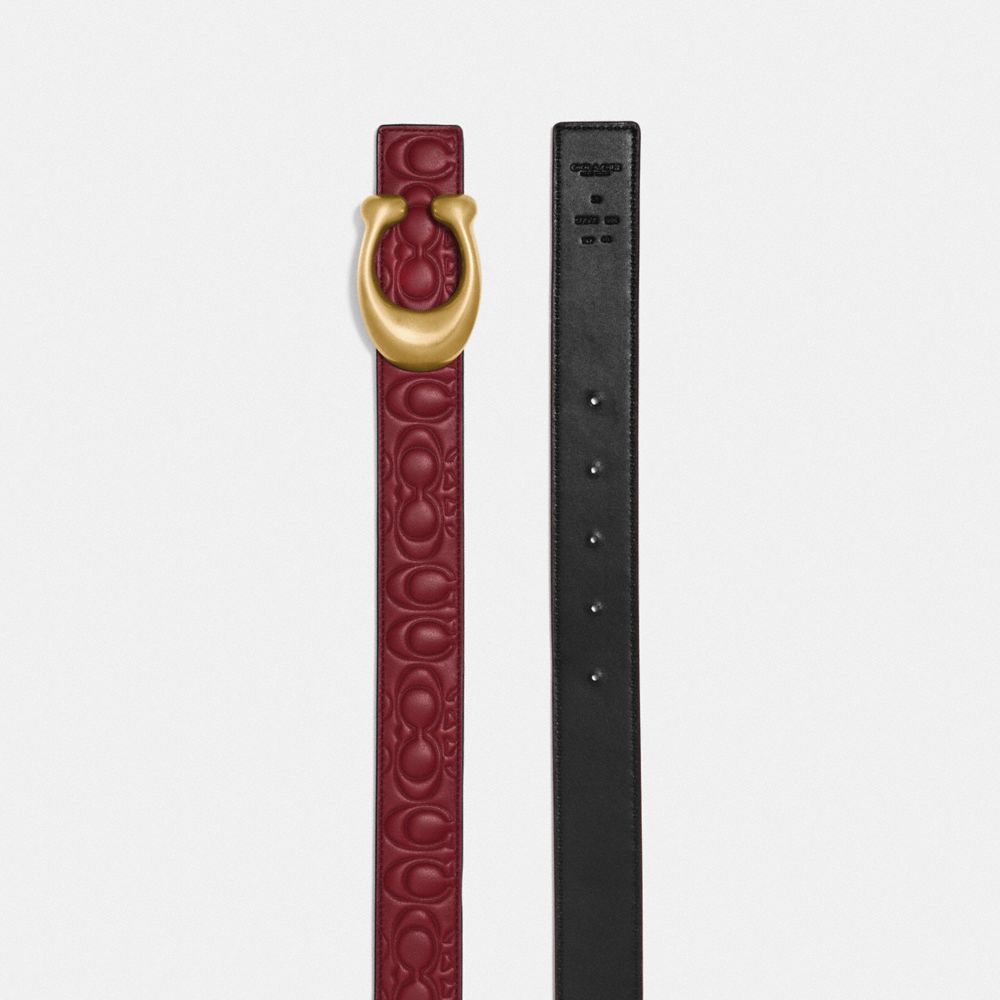 Ceinture Réversible Avec Boucle Signature, 32 Mm