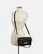 COACH®,JADE SHOULDER BAG WITH LINEAR QUILTING,Gold/Black,Alternate View