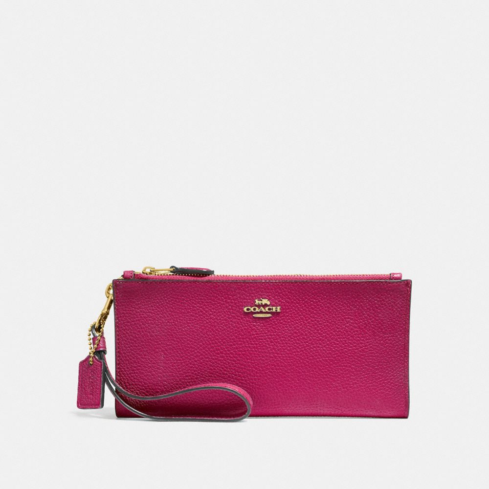 COACH®,Double Zip Wallet,,Front View