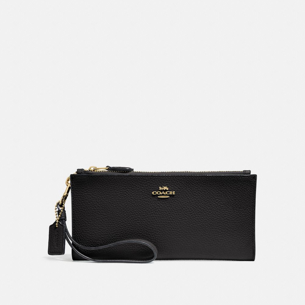 Coach small double online zip wristlet