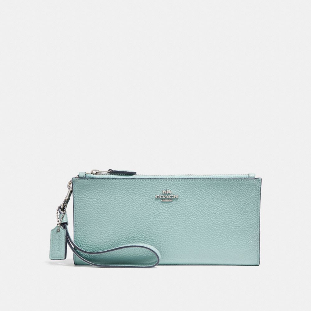 Light blue hot sale coach wallet