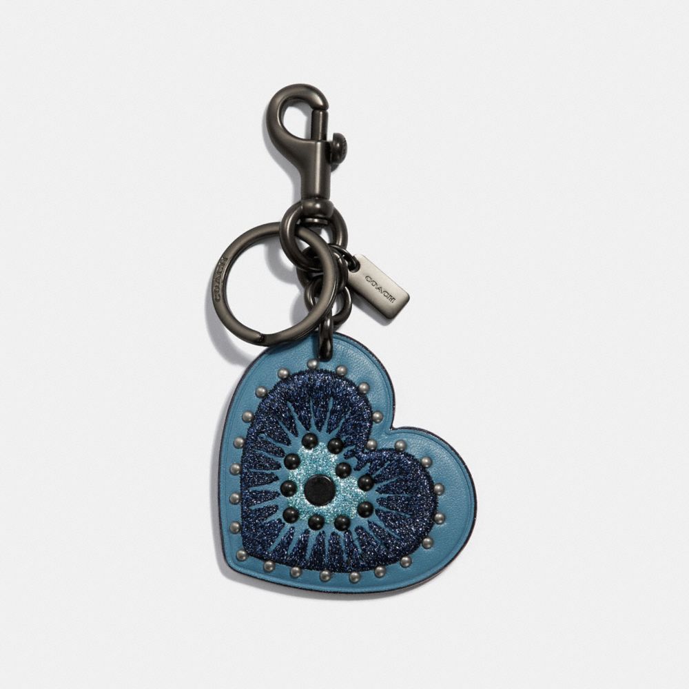 Heart Applique Bag Charm