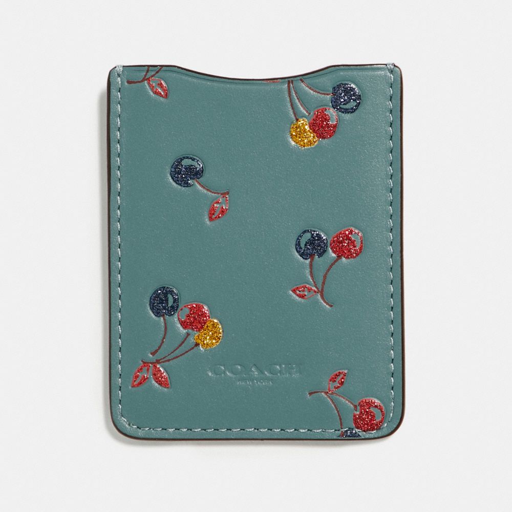 Phone Pocket Sticker With Cherry Print