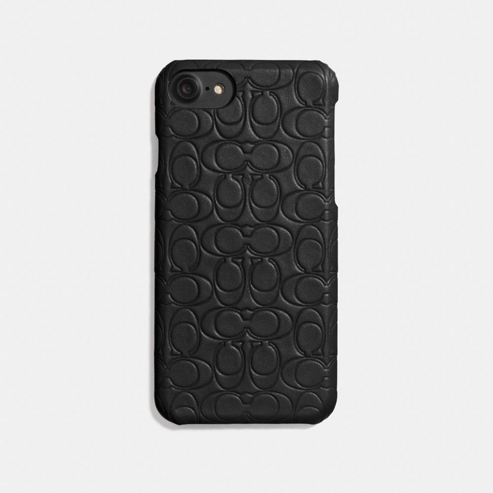 COACH®,Iphone 6 S/7/8/X/Xs Case In Signature Leather,,Front View