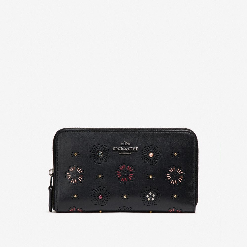 Coach tea rose discount wallet