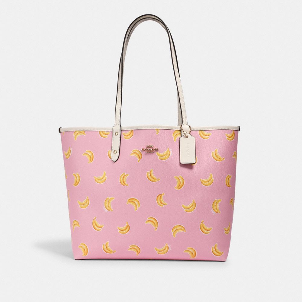 COACH® Outlet  Reversible City Tote With Banana Print