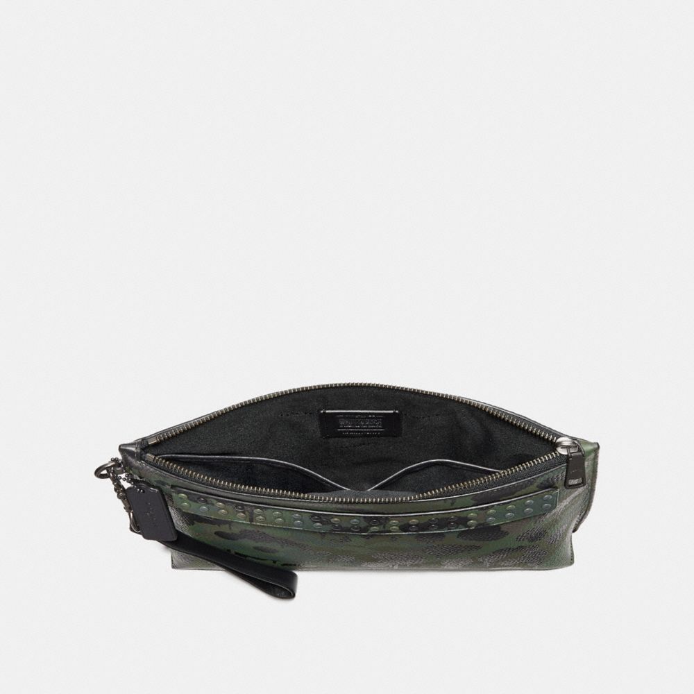 Pouch With Camo Print And Studs
