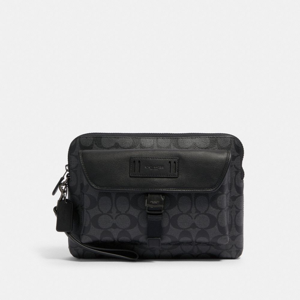 Pochette Ranger en toile signature