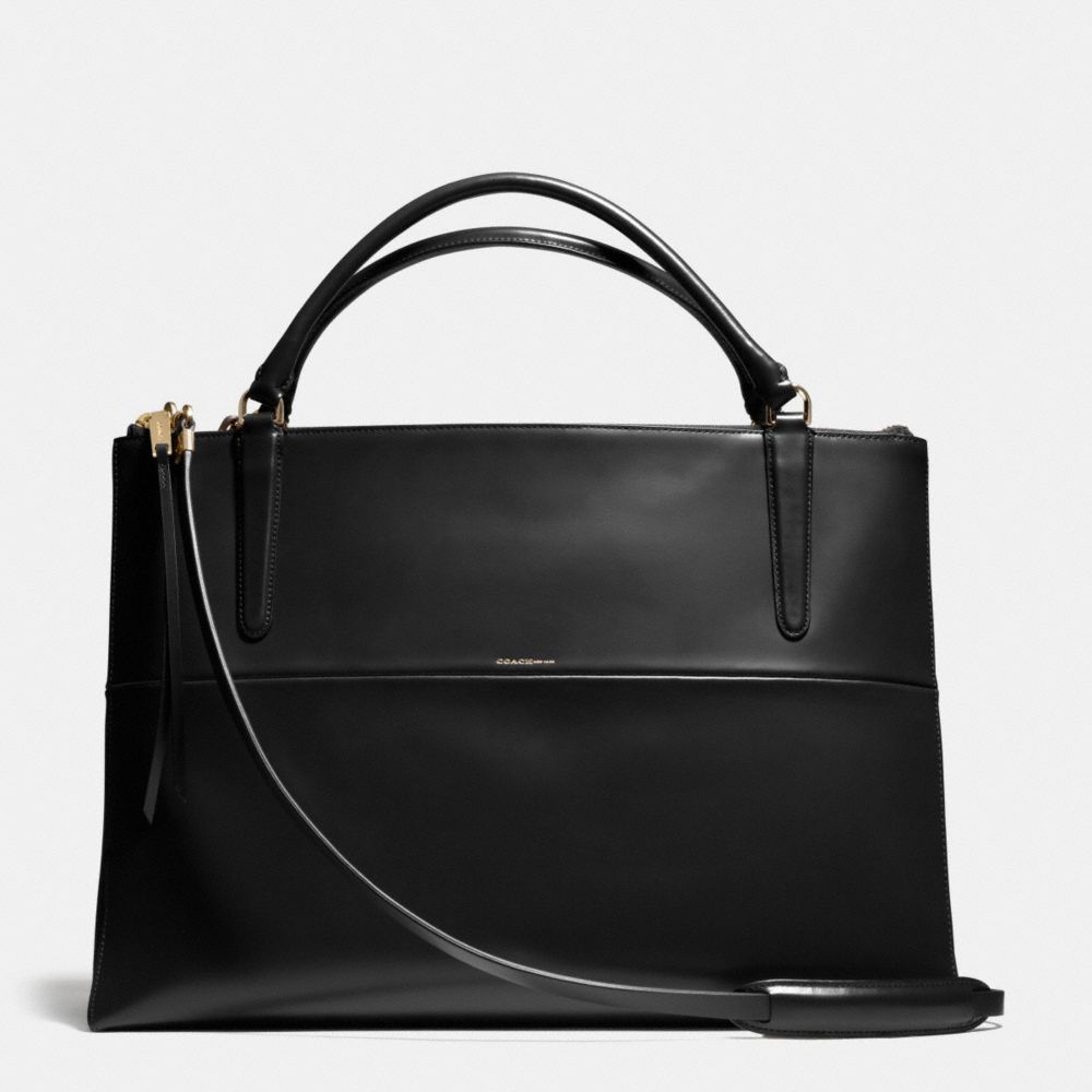 COACH COACH The Large Borough Bag In Polished Calfskin