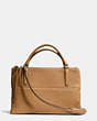 COACH®,THE BOROUGH BAG IN PEBBLED LEATHER,Leather,Large,GD/CAMEL,Front View