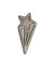 COACH®,Shooting Star Souvenir Pin,Metal,Silver,Front View
