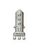 COACH®,Rocket Shuttle Souvenir Pin,Metal,Silver,Front View