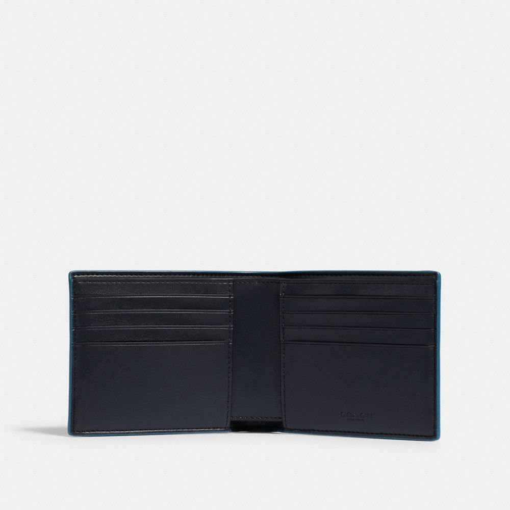 Boxed 3 In 1 Wallet Gift Set With Check Geo Print