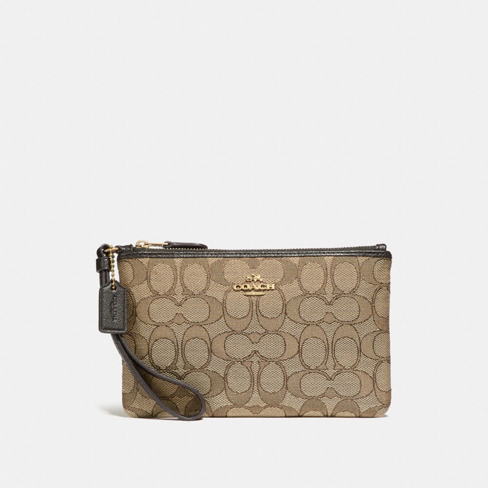 Coach sale jacquard wristlet