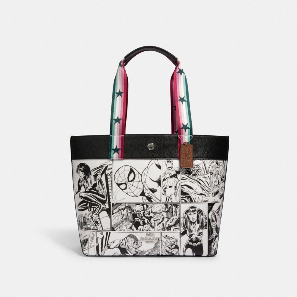 Comic print shopping bag tote,Canvas Tote Bags,1 pc Tote Bags