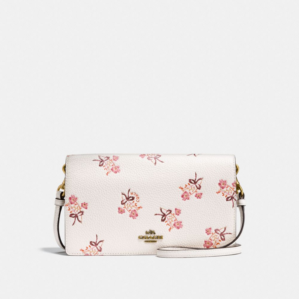 Coach discount floral clutch