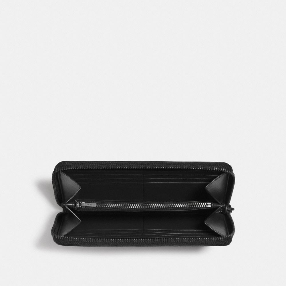 Accordion Zip Wallet With Floral Bow Print