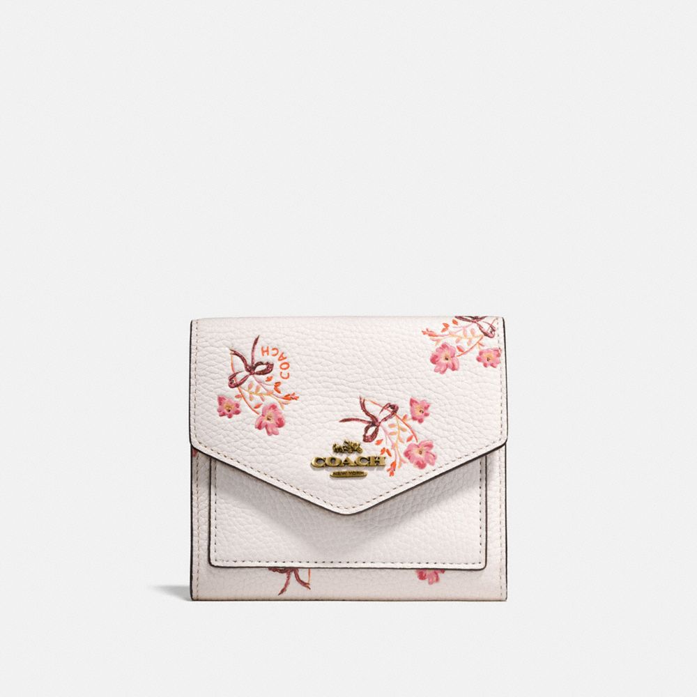 COACH COACH Small Wallet With Floral Bow Print