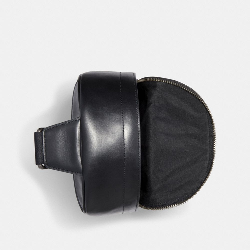 COACH®,West Pack In Signature Canvas,Canvas,Leather,Calfskin Leather,Slingback,PVC,Color Block,Logo,Chest Waist Strap,Gunm...,Multi Color,Inside View,Top View