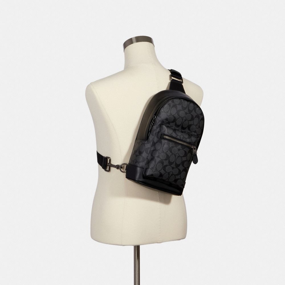 Exclusive Item by Pn Mass - COACH WEST SLIM BACKPACK IN SIGNATURE