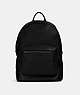 COACH®,WEST BACKPACK,Pebbled Leather,X-Large,Everyday,Gunmetal/Black,Front View