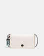 COACH®,DINKY IN COLORBLOCK,Leather,Black Copper/Chalk,Front View