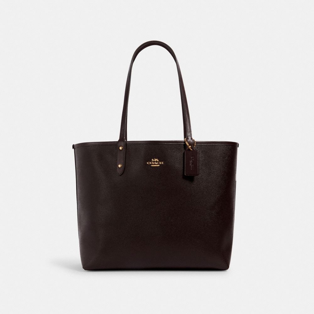 COACH® Outlet | Reversible City Tote With Stripe Star Print