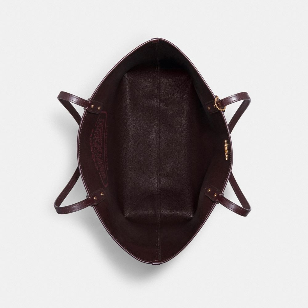 Reversible City Tote With Stripe Star Print