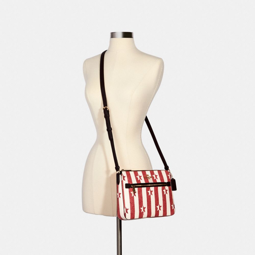 Gallery File Bag With Stripe Star Print