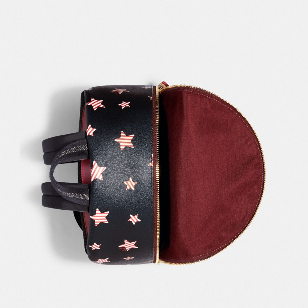 COACH® Outlet | Medium Charlie Backpack With Americana Star  display picture 2