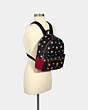 COACH®,MEDIUM CHARLIE BACKPACK WITH AMERICANA STAR PRINT,pvc,Gold/Navy/ Red Multi,Alternate View