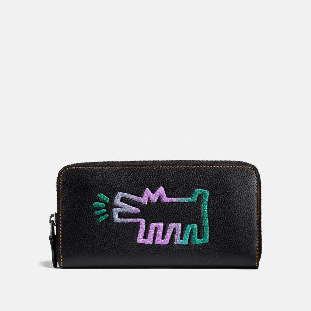 Coach X Keith Haring Accordion Zip Wallet
