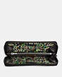 COACH®,COACH X KEITH HARING ACCORDION ZIP WALLET,Leather,Black Copper/Black,Inside View,Top View