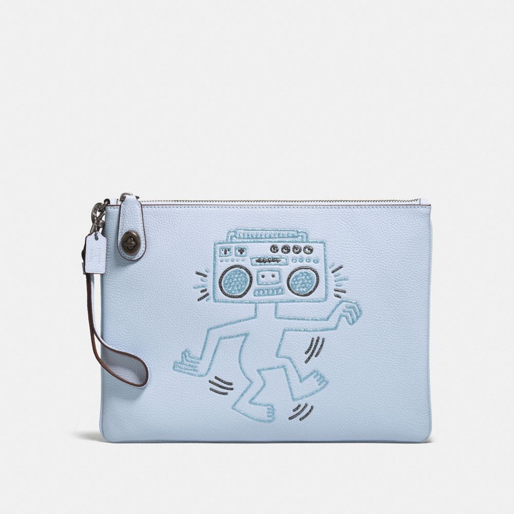 Coach X Keith Haring Turnlock Wristlet 30