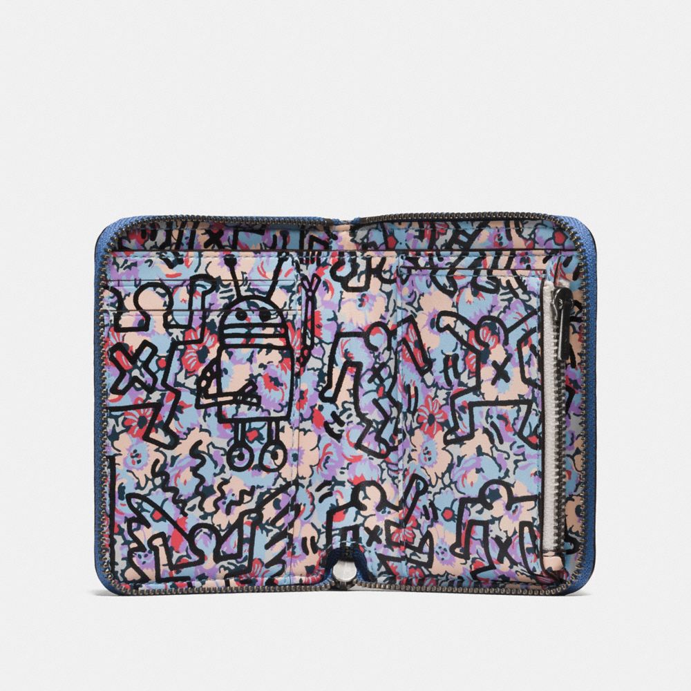 COACH® | Coach X Keith Haring Small Zip Around Wallet