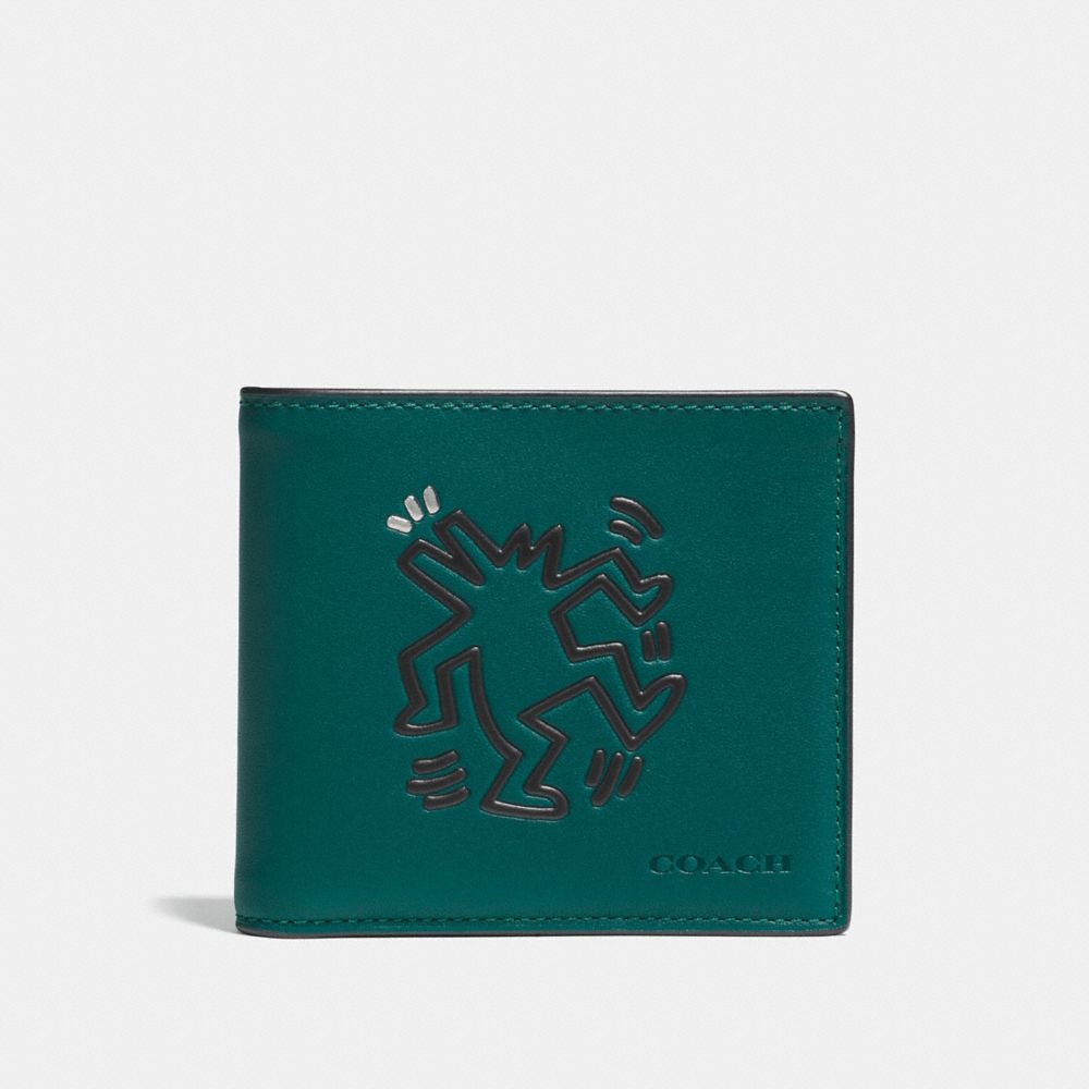 Coach X Keith Haring Double Billfold Wallet