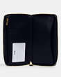 COACH®,LARGE PHONE WALLET IN SIGNATURE LEATHER,Gold/Midnight,Inside View,Top View
