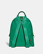 COACH®,CARRIE BACKPACK 23,Leather,Medium,Brass/Green,Back View