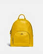 COACH®,CARRIE BACKPACK 23,Leather,Medium,Brass/Lemon,Front View