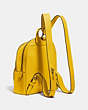 COACH®,CARRIE BACKPACK 23,Leather,Medium,Brass/Lemon,Angle View