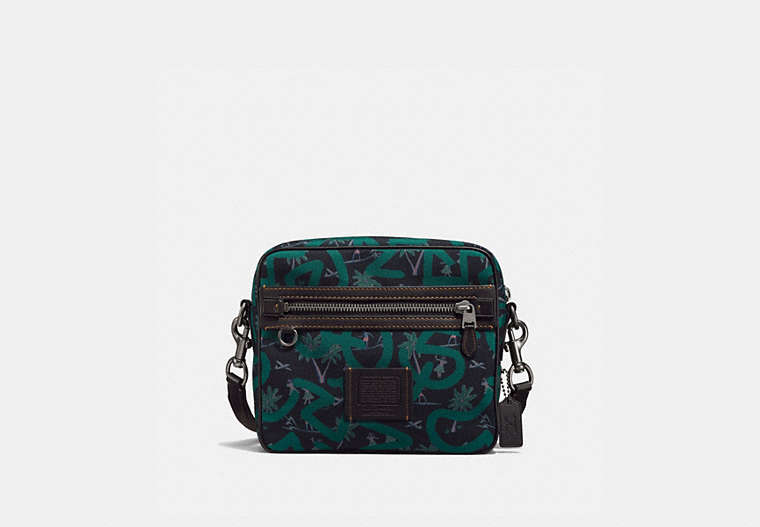 COACH®,COACH X KEITH HARING DYLAN 27,Leather,Medium,Black Copper Finish/Black Huladance,Front View