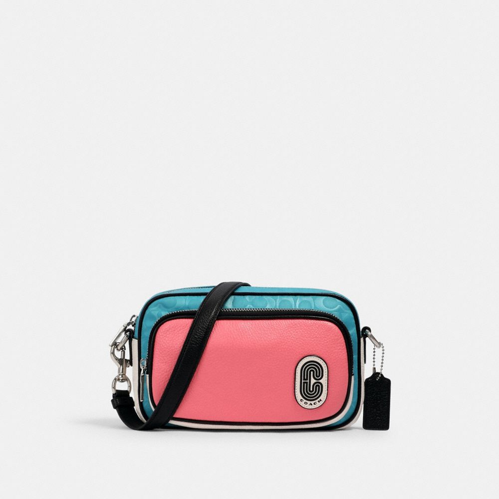 COACH Outlet Court Crossbody In Colorblock Signature Nylon With Coach Patch