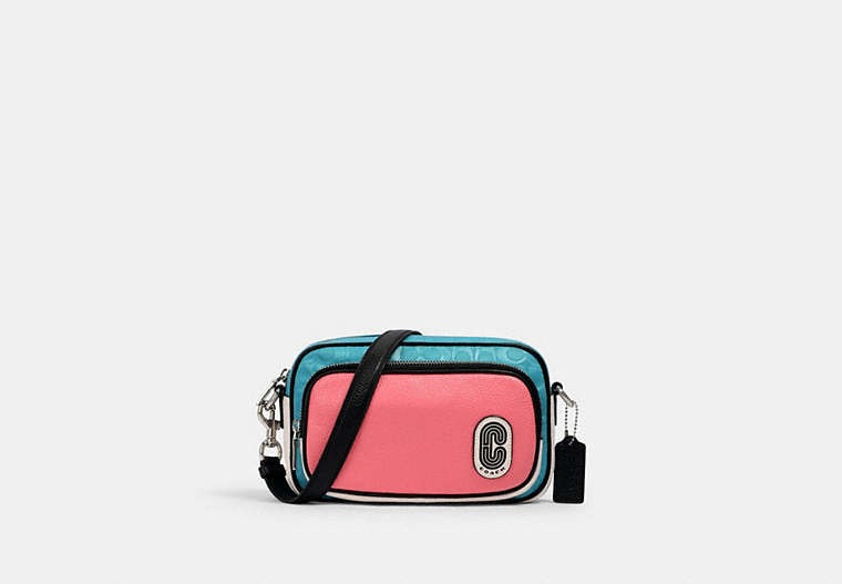 Court Crossbody In Colorblock Signature Nylon With Coach Patch